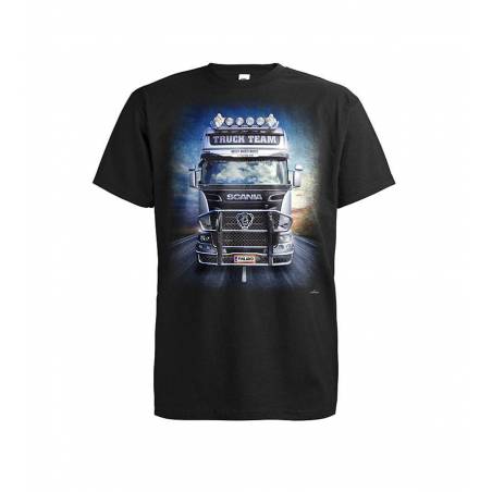 Musta DC Scania Truck Team FIN T-paita
