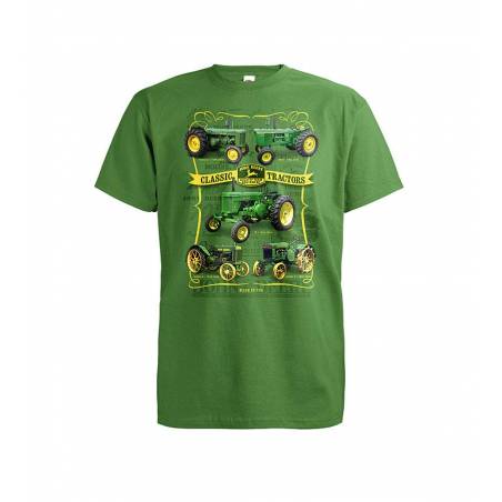 Kirkas vihreä DC John Deere T-paita