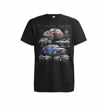 Black New Classic Saabs T-shirt