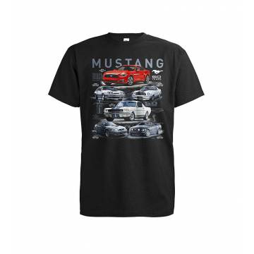 Black DC Mustang 6 Generations T-shirt