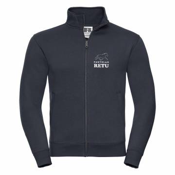 Navy Blue Parvelan Retu RUSSELL Sweatshirt Jacket