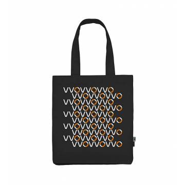 Black VO Pattern Long handle Bag