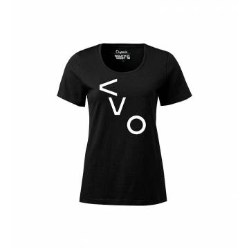 Musta VVO  T-paita, Slim Luomupuuvillaa