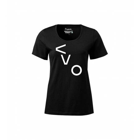 Musta VVO  T-paita, Slim Luomupuuvillaa
