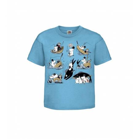 Moominpappa and the big fish Kids T-shirt