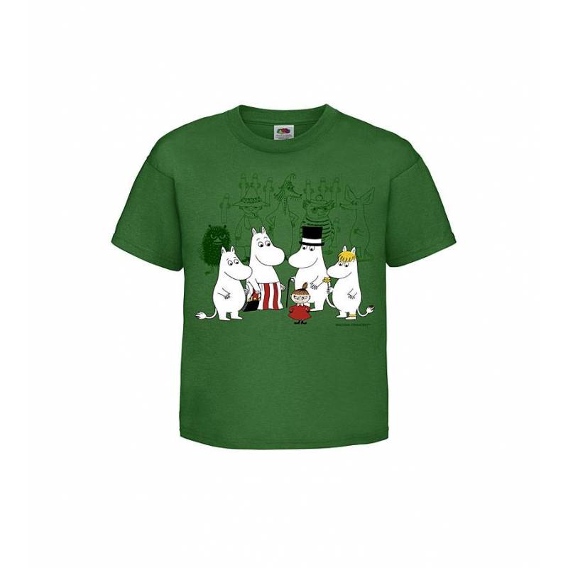 Kelly Green The Moominvalley residents Kids T-shirt