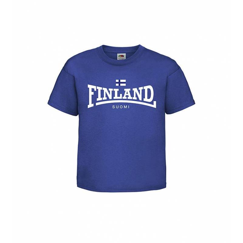 Royal Blue Finland "lonsdale" Kids T-shirt