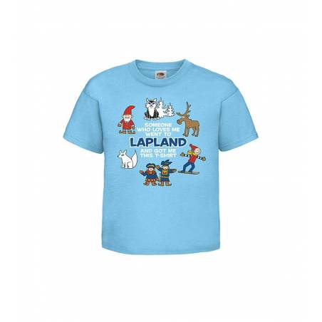 Azure Blue Someone who loves...Lapland Kids T-shirt