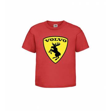 Red Volvo Moose Kids T-shirt