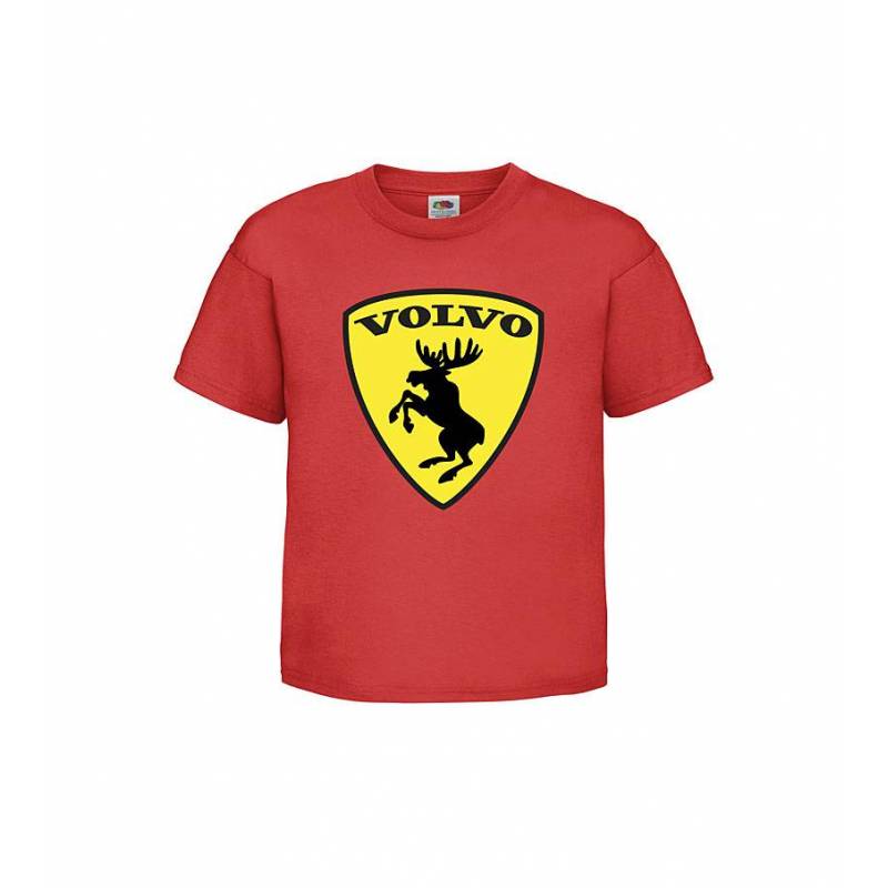 Red Volvo Moose Kids T-shirt