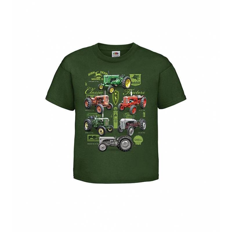 Pullonvihreä DC New Classic Tractors Lasten T-paita
