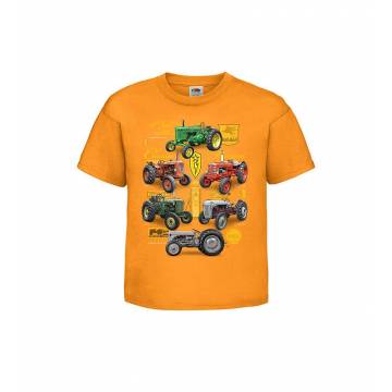 Oranssi DC New Classic Tractors Lasten T-paita