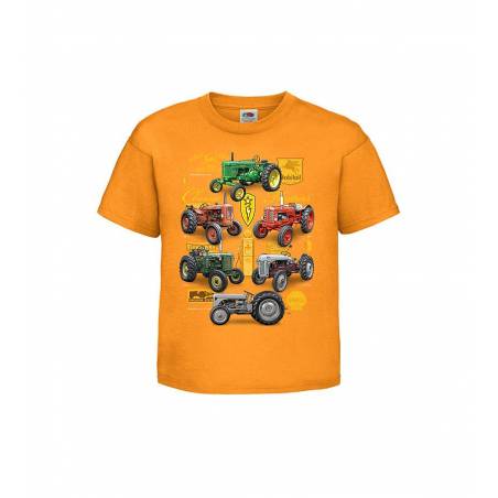 Oranssi DC New Classic Tractors Lasten T-paita
