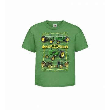 Kirkas vihreä DC John Deere Lasten T-paita