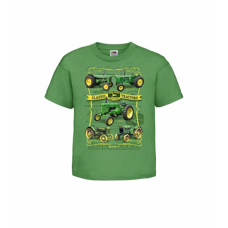 Kirkas vihreä DC John Deere Lasten T-paita