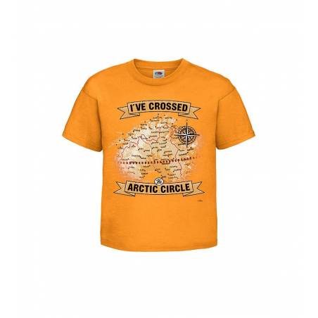 Orange I´ve crossed the Arctic Circle Kids T-shirt