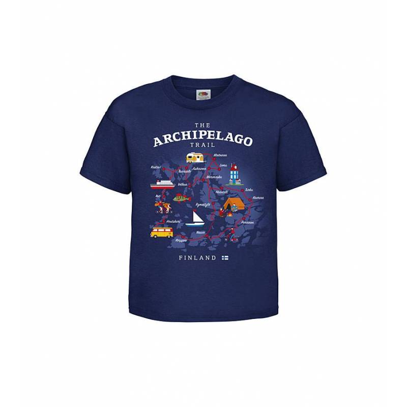 Tummansininen DC Archipelago Trail Lasten T-paita