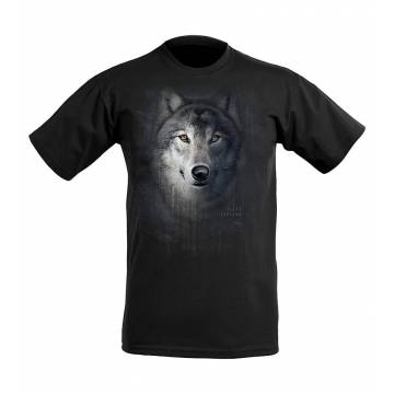 Black DC Wolf head T-shirt Ylläs Lapland