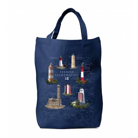 Navy Blue DC New Finnish Lighthouses Bag