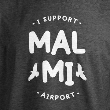 I Support Malmi Airport T-paita