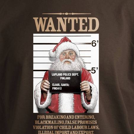 Wanted! Santa Claus T-shirt