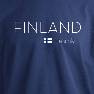 Finland+Lippu+Helsinki T-paita
