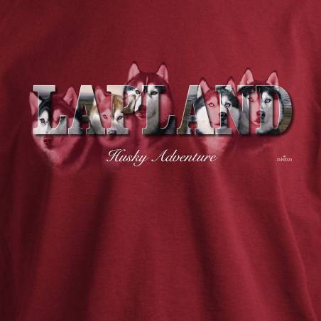 Tiilenpunainen DC Huskies Lapland T-paita