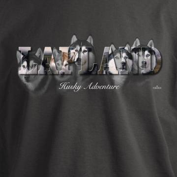Grafiitinharmaa DC Huskies Lapland T-paita