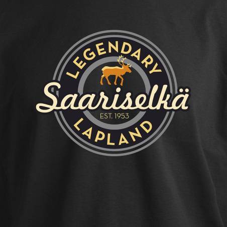 Musta Legendary Saariselkä T-paita