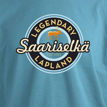 Azure sininen Legendary Saariselkä T-paita