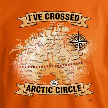I´ve crossed the Arctic Circle T-paita