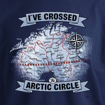 Deep Navy I´ve crossed the Arctic Circle T-shirt
