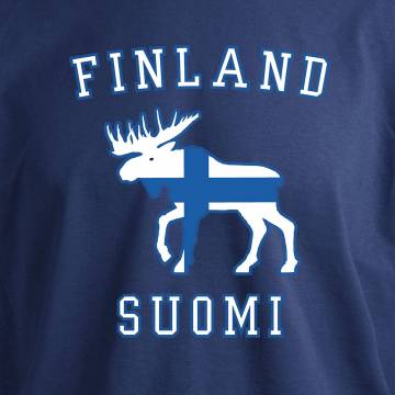 Flag and moose T-shirt