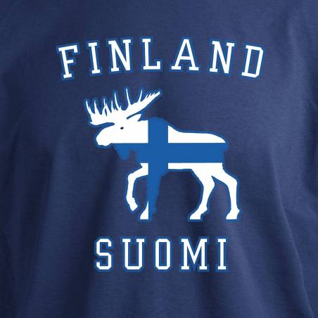 Flag and moose T-shirt