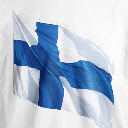 DC Liehuva Suomen lippu T-paita