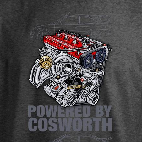 Tumma meleerattu harmaa DC New Cosworth T-paita