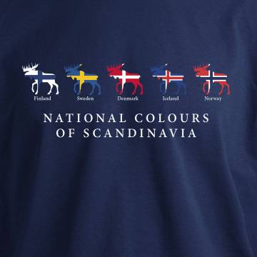 Syvänsininen National colors... T-paita