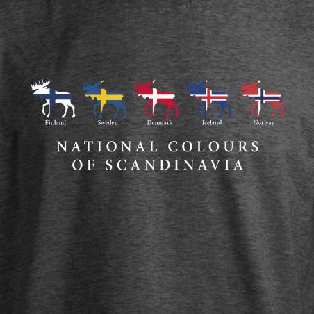 Dark melange gray National colors... T-shirt