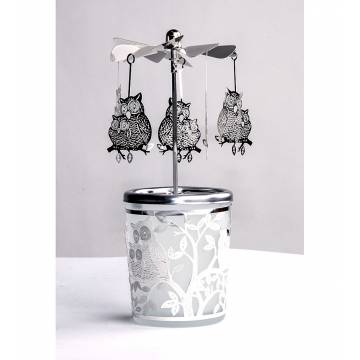 All colors Carousel Glas Owl 2 Silver