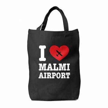 Musta I Love Malmi Airport Kassi