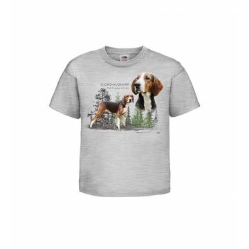 Heather Grey Finnish Hound Kids T-shirt