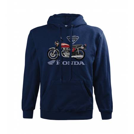 Tummansininen DC Honda CB 450 Huppari