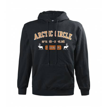 Musta Arctic Circle Huppari Teksti
