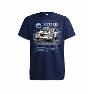 Deep Navy DC New Lancia Delta S4 T-shirt