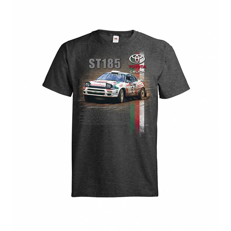 Dark melange gray DC Toyota Celika ST 185 T-shirt