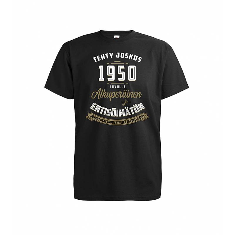 Black DC Tehty joskus 1950 luvulla T-paita