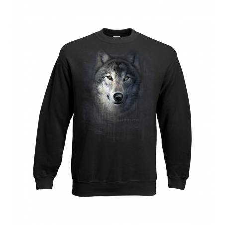 Black DC Wolf head Sweatshirt