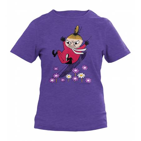 Meleerattu violetti Fotl DC Pikku Myy liukuu Lasten T-paita