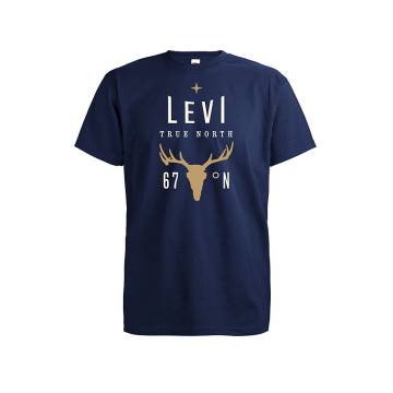 Syvänsininen DC Levi - True North T-paita