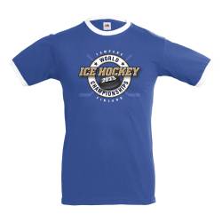 Sini/Valkoinen Ice Hockey Kiekko Tampere T-paita